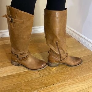 Tan, leather boots. Wore a few times.